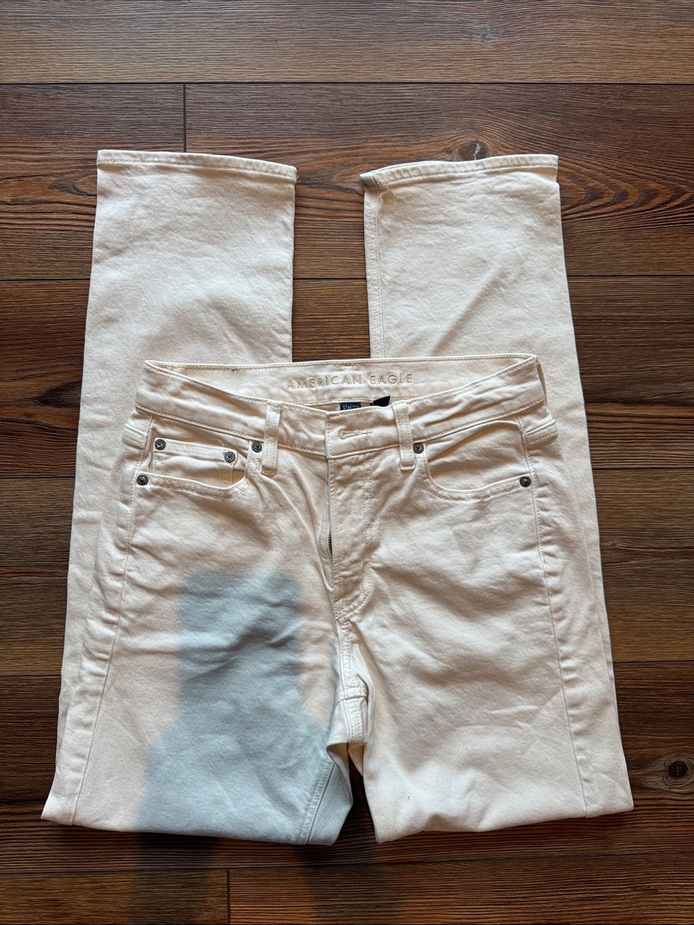 American Eagle Outfitters Cream/Off-White Women's Jeans